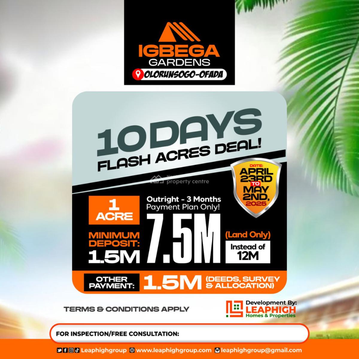 Affordable Acres Deal in Good Areas, Lusada, Agbara, Ado-odo/ota, Ogun, Residential Land for Sale