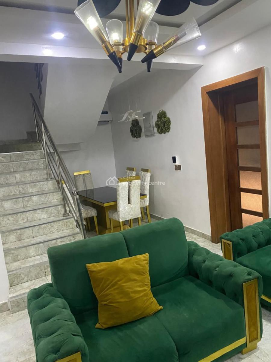 Luxury Furnished 4 Bedroom Terrace Smart Home with Bq, Ikate Elegushi, Lekki, Lagos, Terraced Duplex for Rent