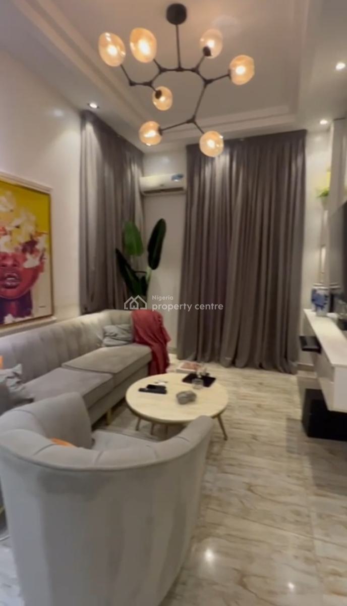 Fully Furnished 4 Bedroom Semi Detached Duplex with Bq + Complete Sola, Canal West Estate, Osapa, Lekki, Lagos, Semi-detached Duplex for Sale