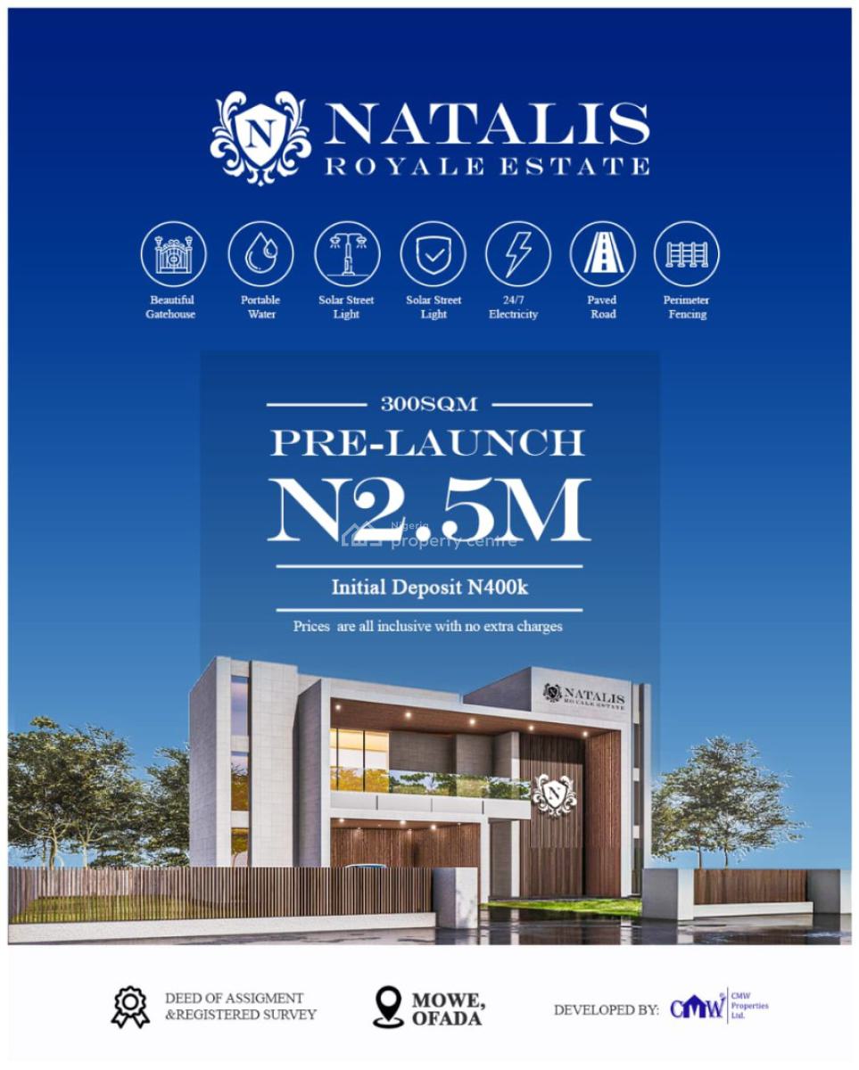 Natalis Royale Estate, Mowe Ofada, Ogun, Mixed-use Land for Sale
