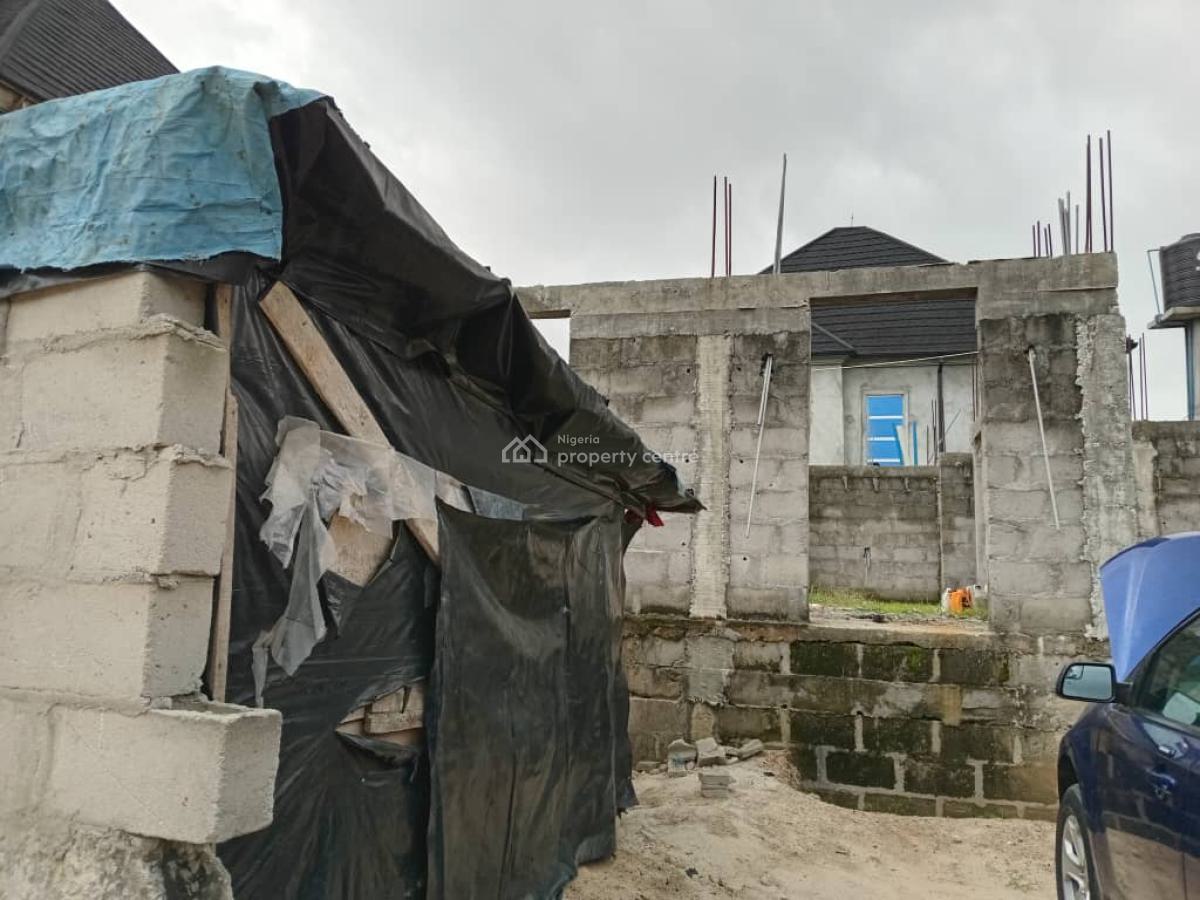 Carcass 4 Bedroom Duplex on One Plot of Land, Close to Golf Estate,peter Odili, Port Harcourt, Rivers, Detached Duplex for Sale