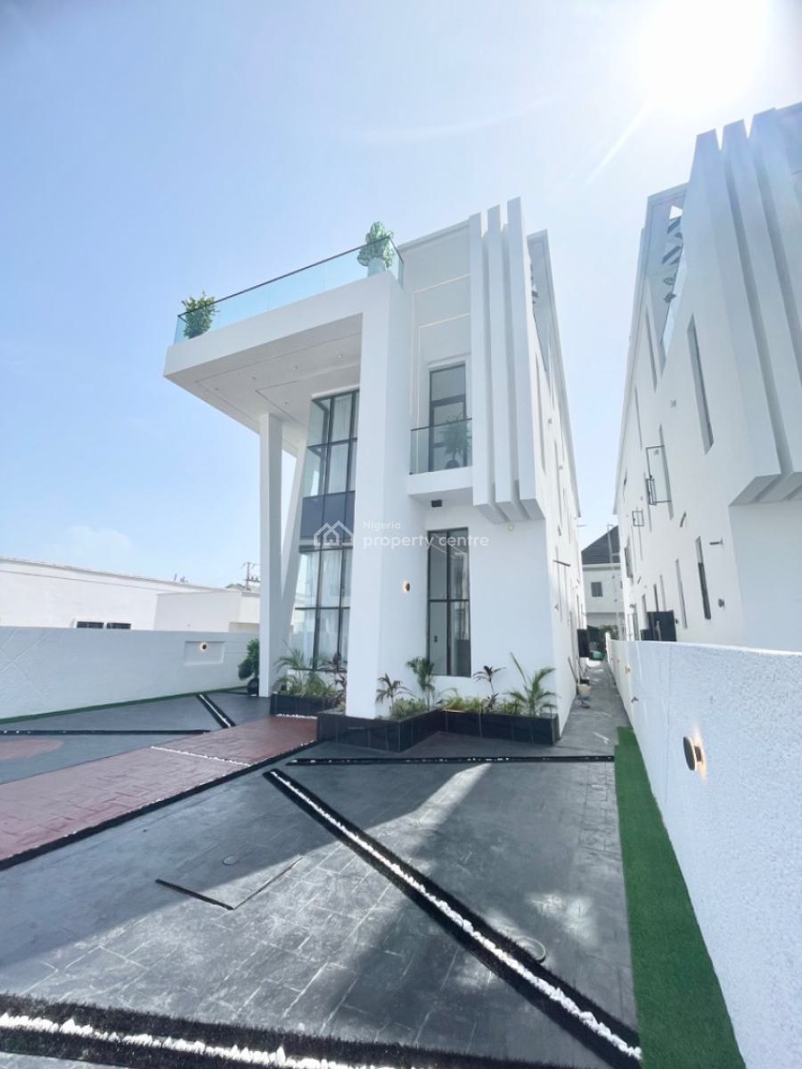 Luxury 5 Bedroom Fully Detached Duplex with Bq,pool,cinema&rooftop, Chevron, Lekki, Lagos, Detached Duplex for Sale
