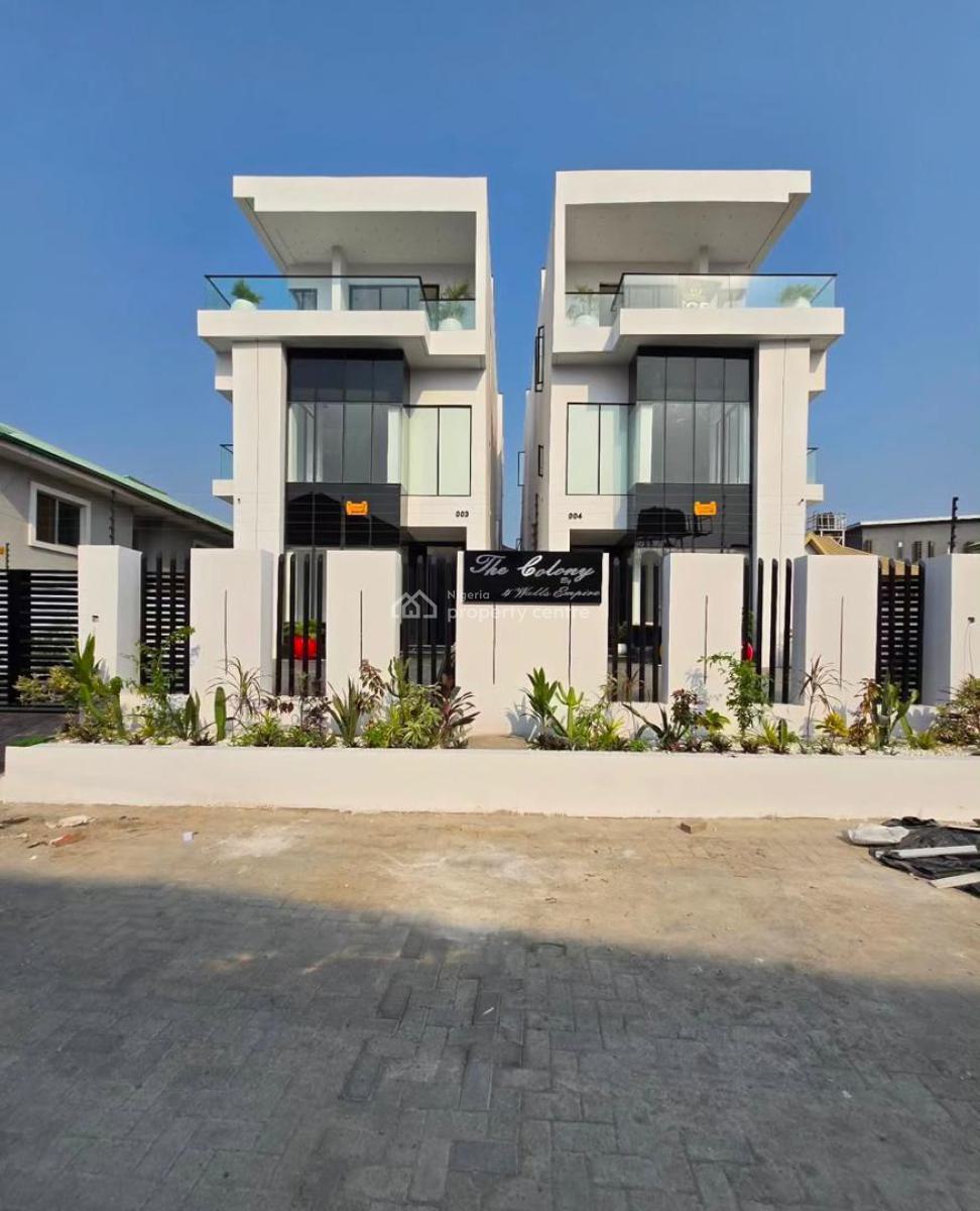 Brand New Contemporary 5 Bedroom Fully Detached Duplex with a Room Bq, Idado, Lekki, Lagos, Detached Duplex for Sale