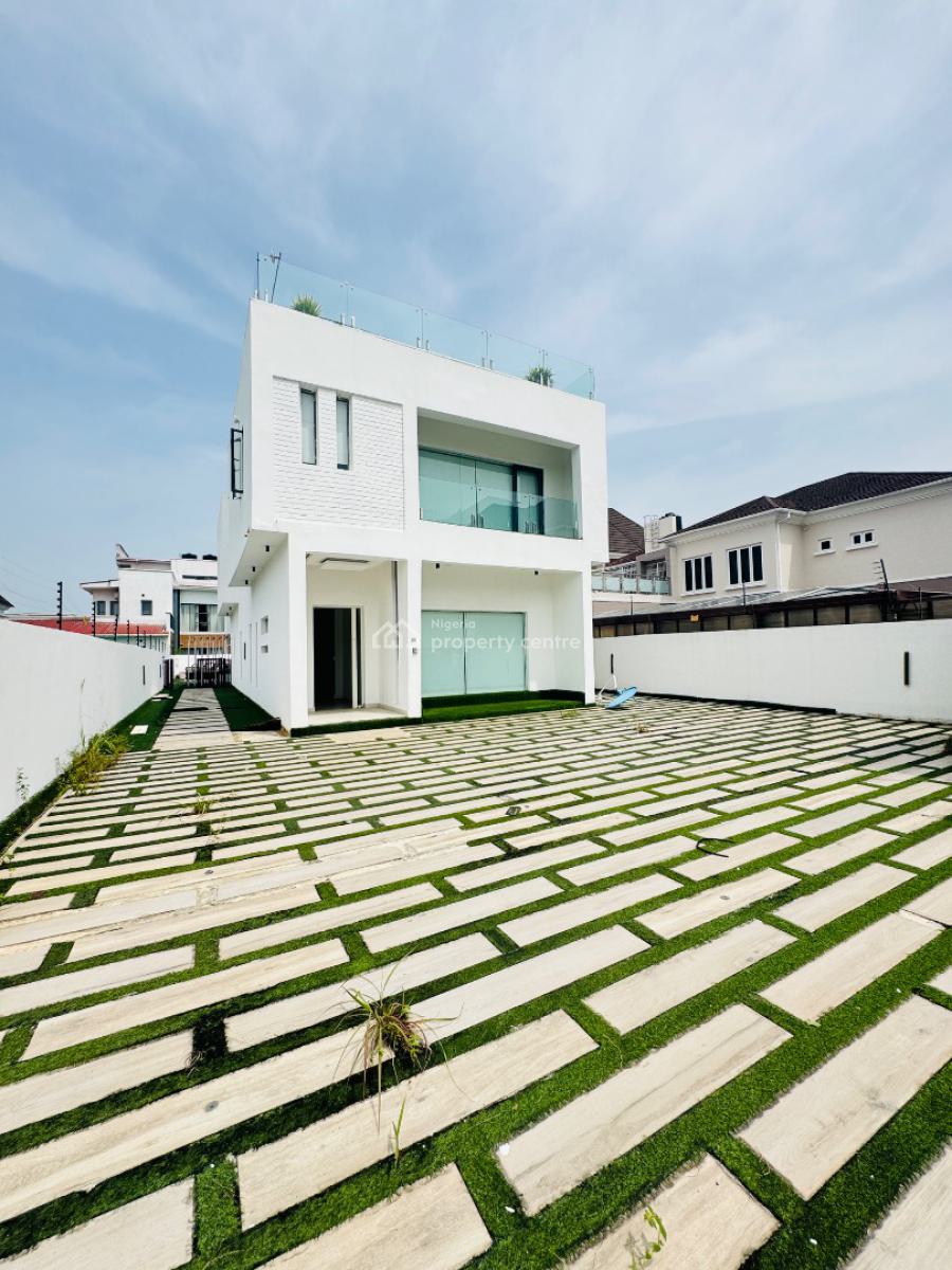 Well Built Five Bedroom Detached House with Pool, Pinnock Beach Estate Osapa Lekki, Lekki Phase 2, Lekki, Lagos, Detached Duplex for Rent