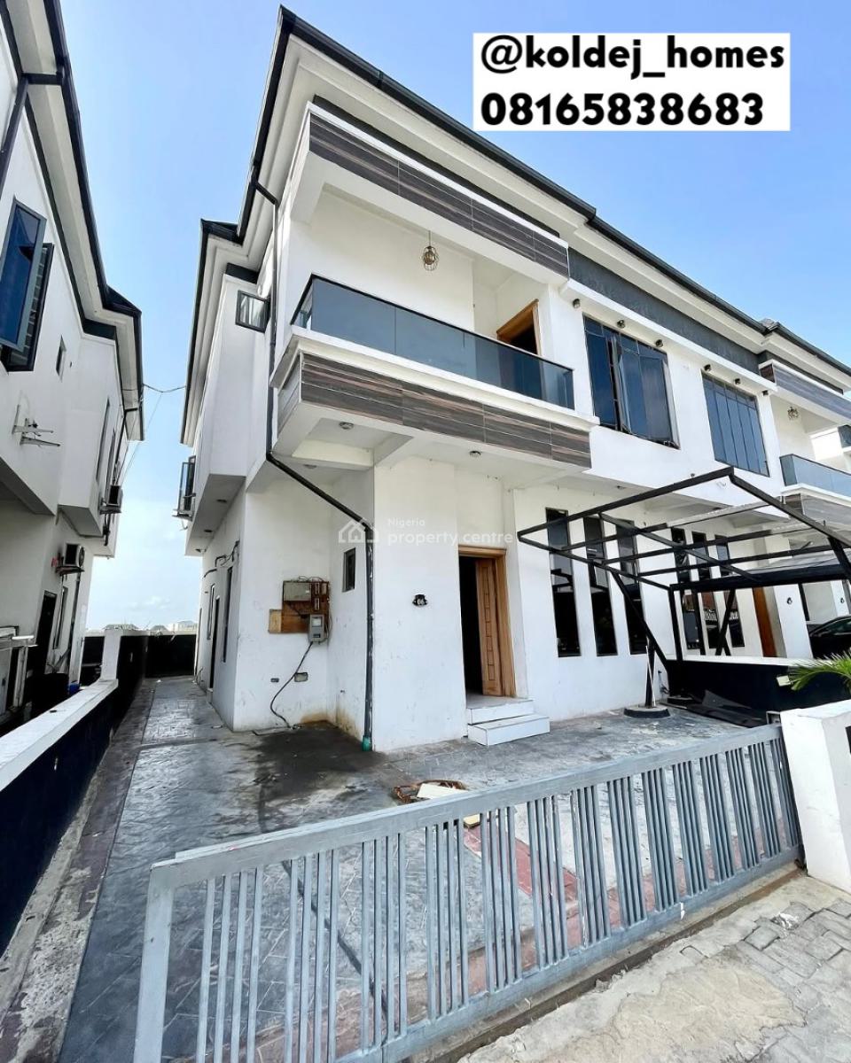 4 Bedroom Semi Detached Duplex with Bq, Chevron, Lekki, Lagos, Semi-detached Duplex for Rent