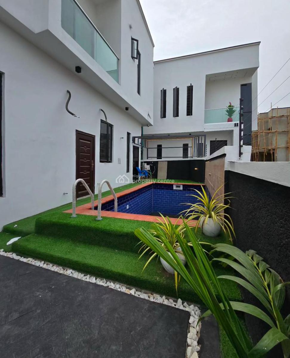 Topnotch Finished Luxury 4 Bed Detached Duplex + Bq & Swimming Pool Fo, Ikota, Lekki, Lagos, Detached Duplex for Sale