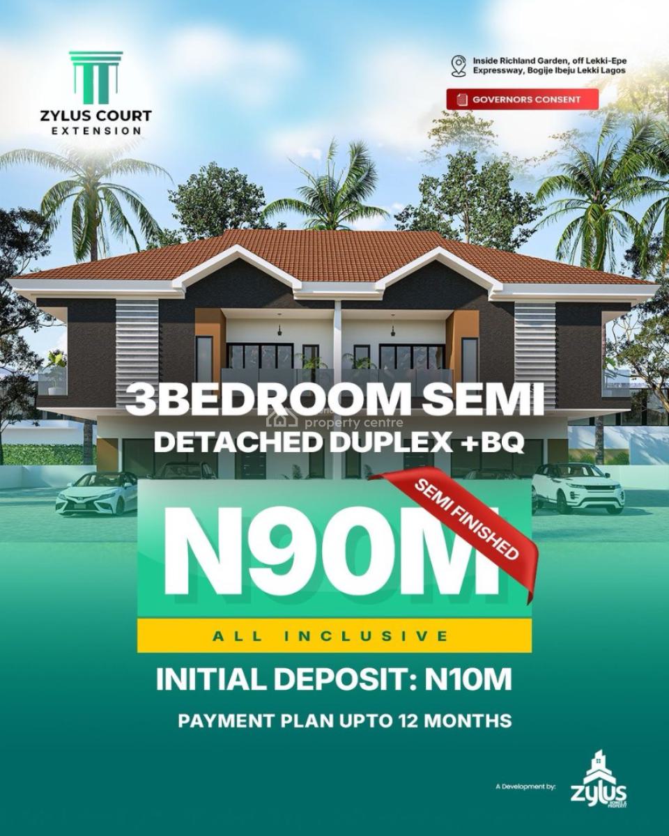 Smart 3 Bedroom Duplex, Bogije, Ibeju Lekki, Lagos, House for Sale
