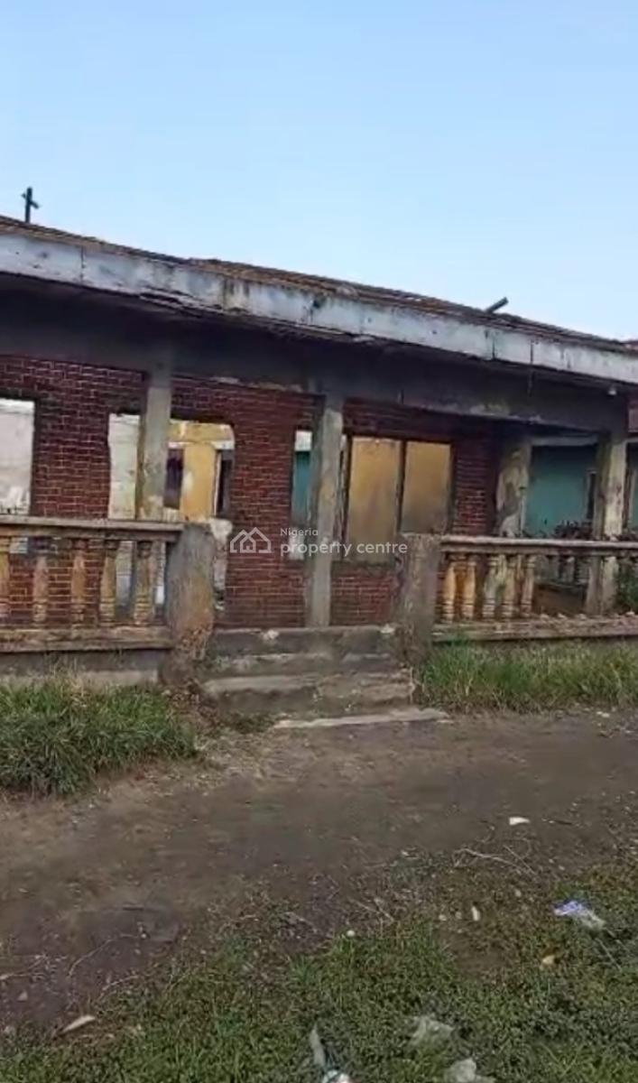 Demolishable Property Above One Plot of Land, Diobu, Port Harcourt, Rivers, Detached Bungalow for Sale