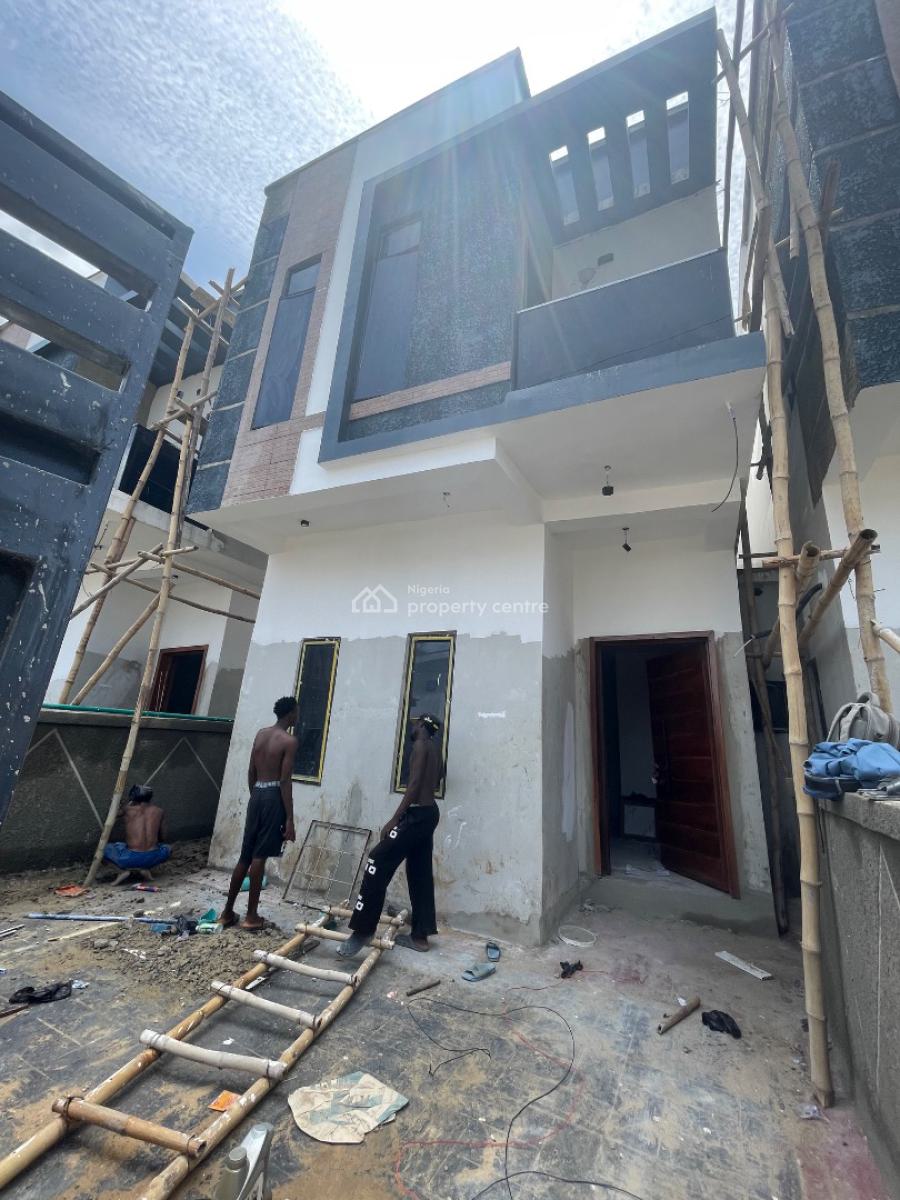 Standard Brand New 4 Bedroom Duplex Self Compound, Located Inside an Estate,good Road and Clean Water, Sangotedo, Ajah, Lagos, Semi-detached Duplex for Rent