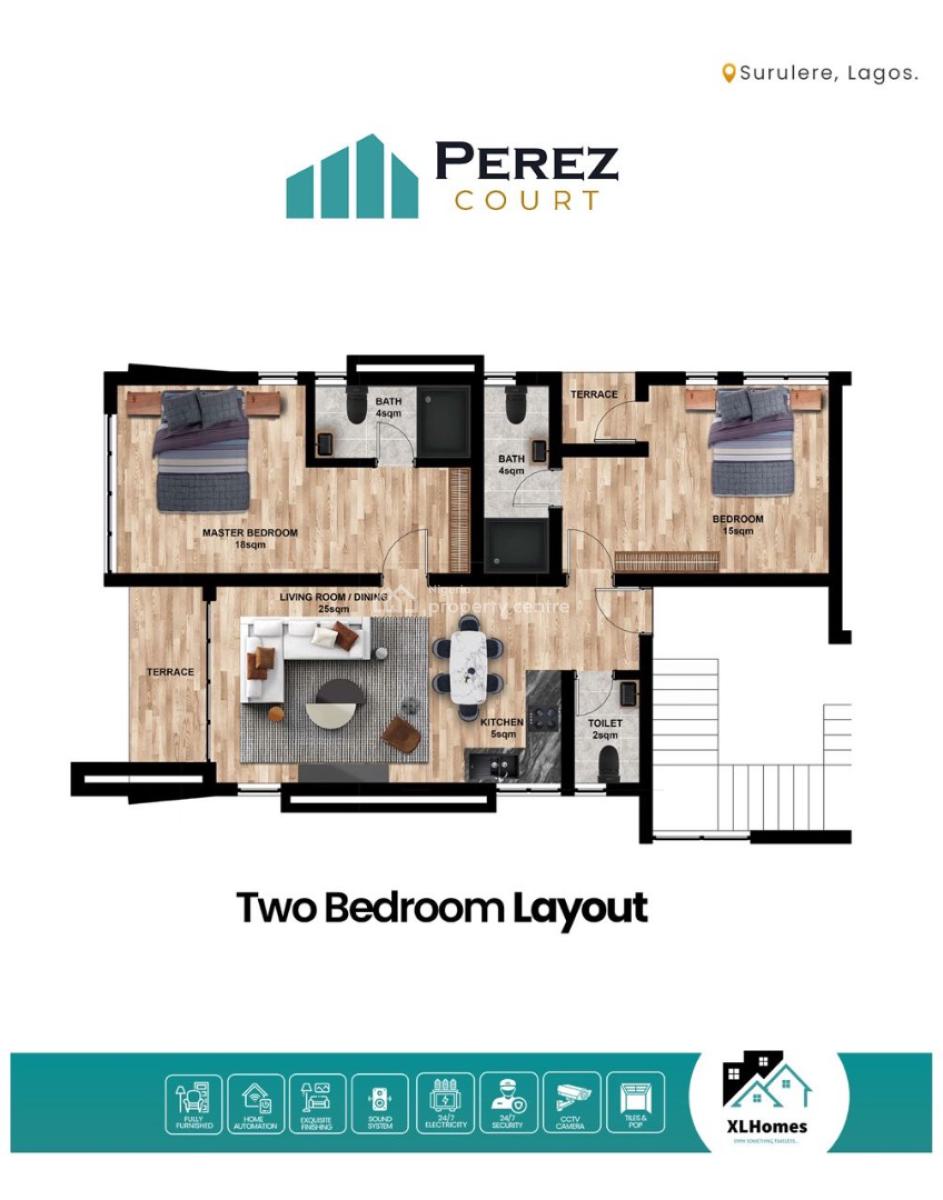 Luxury 2 Bedroom Apartment with Excellent Finishes Suitable for Airbnb, Luxury 2 Bedroom Apartment with Excellent Finishes Suitable for Airbnb, Surulere, Lagos, Block of Flats for Sale