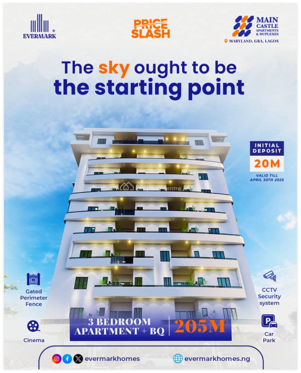 Castle Apartment with Bq,maryland Ikeja, Title Deed of Conveyance, Iya Oloye Crescent, Maryland Ikeja, Maryland, Lagos, Flat / Apartment for Sale