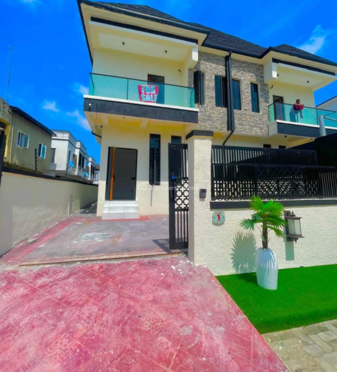 4 Bedroom with Bq Self Compound Self Service, Ikota, Lekki, Lagos, Semi-detached Duplex for Rent