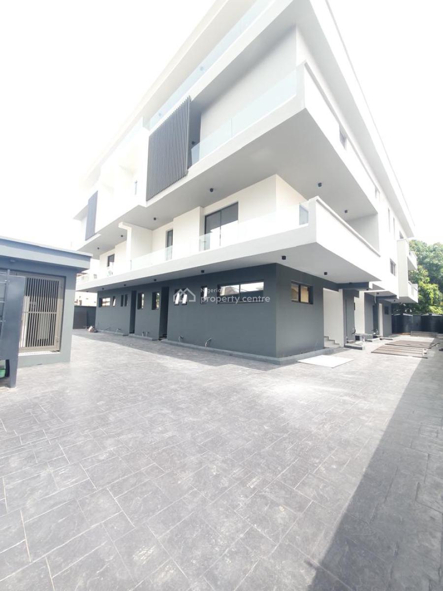 Newly Built 2 Units of Four(4) Bedrooms Terraces with B.q Each, a Series, Lekki Phase 1., Lekki, Lagos, Terraced Duplex for Rent