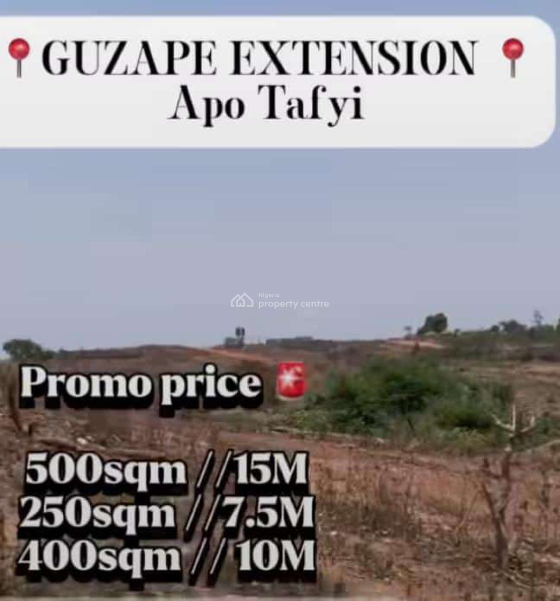 Promo Price Slash for Estate Land at Guzape Extension Apo Tarfi, Apo Tarfi, Guzape District, Abuja, Residential Land for Sale