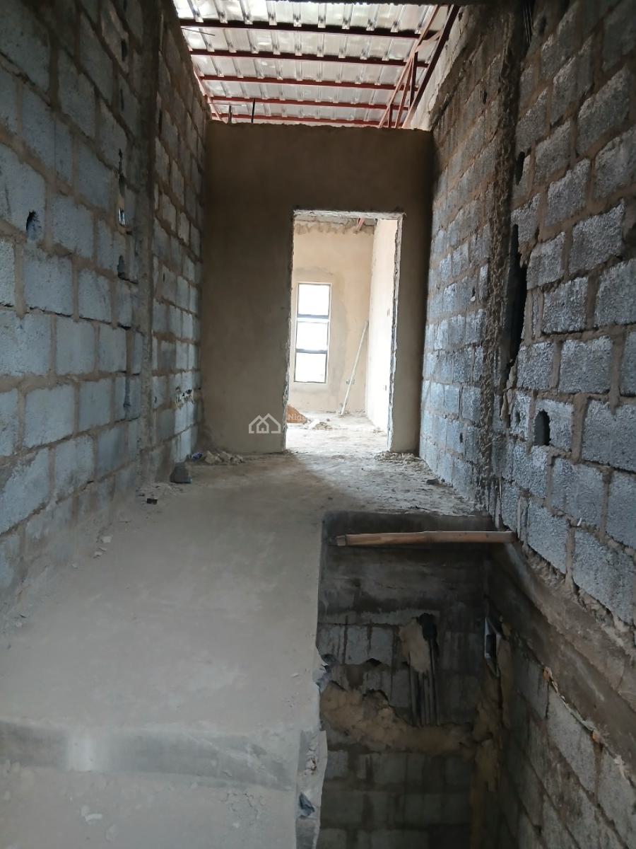 Semi Finished 4 Bedrooms Semi Detached Duplex with 1 Room Bq, Fo1 Layout, Kubwa, Abuja, Semi-detached Duplex for Sale