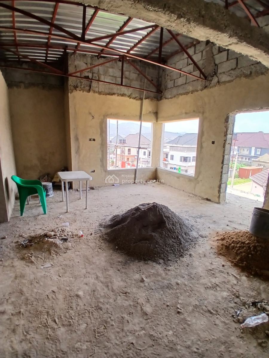 Semi Finished 4 Bedrooms Semi Detached Duplex with 1 Room Bq, Fo1 Layout, Kubwa, Abuja, Semi-detached Duplex for Sale