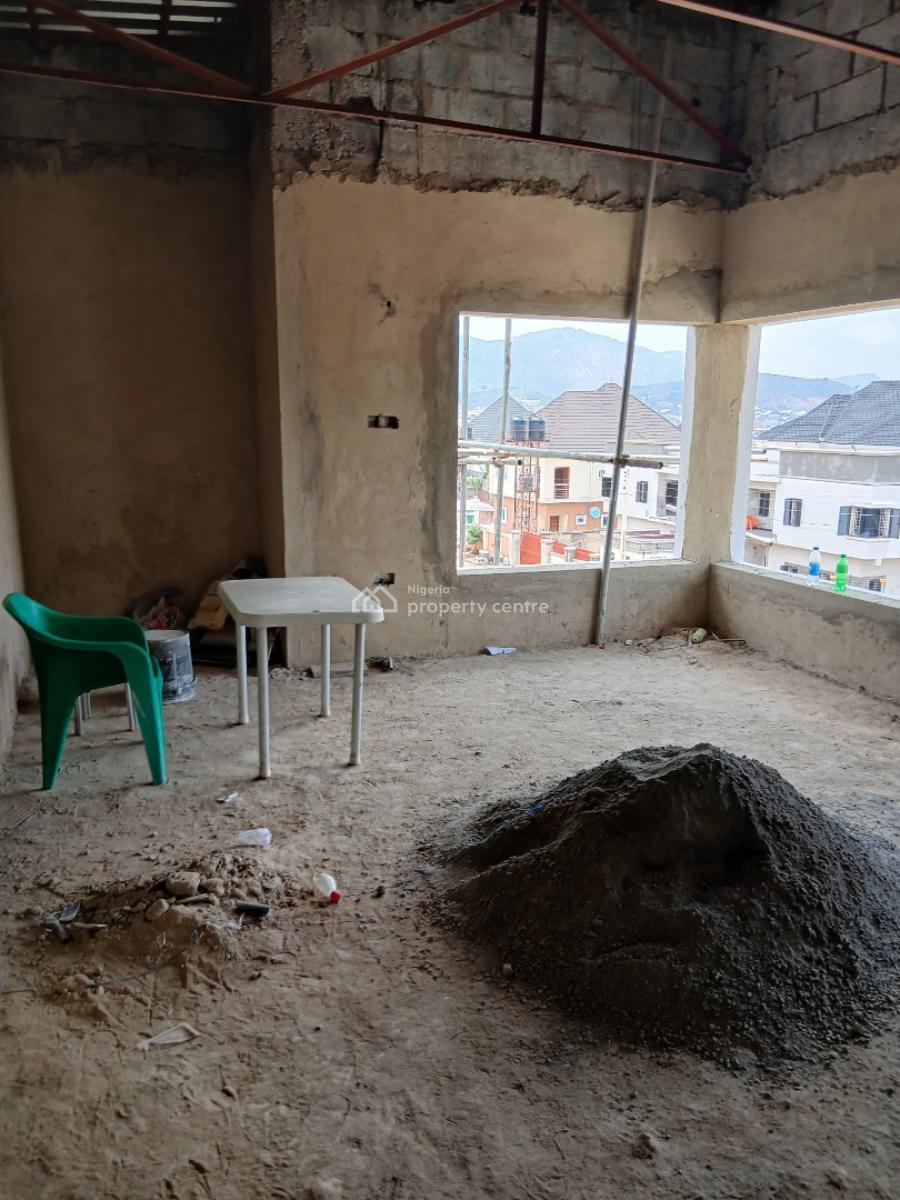 Semi Finished 4 Bedrooms Semi Detached Duplex with 1 Room Bq, Fo1 Layout, Kubwa, Abuja, Semi-detached Duplex for Sale