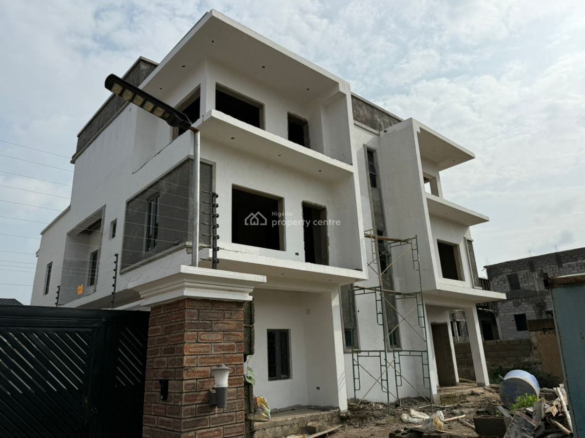 Semi Finished 4 Bedrooms Semi Detached Duplex with 1 Room Bq, Fo1 Close to Military Pension Board, Fo1 Layout, Kubwa, Abuja, Semi-detached Duplex for Sale