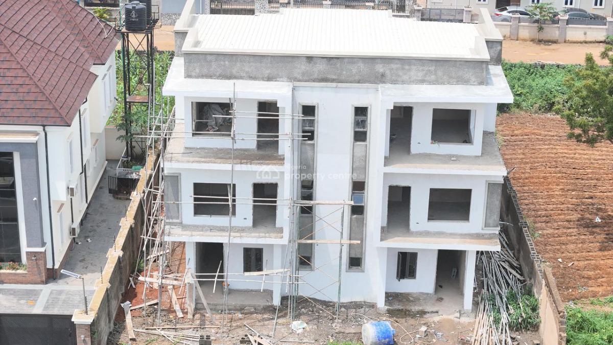 Semi Finished 4 Bedrooms Semi Detached Duplex with 1 Room Bq, Fo1 Close to Military Pension Board, Fo1 Layout, Kubwa, Abuja, Semi-detached Duplex for Sale