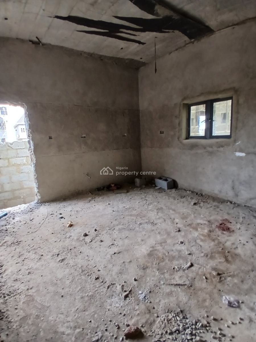 Semi Finished 4 Bedrooms Semi Detached Duplex with 1 Room Bq, Fo1 Close to Military Pension Board, Fo1 Layout, Kubwa, Abuja, Semi-detached Duplex for Sale