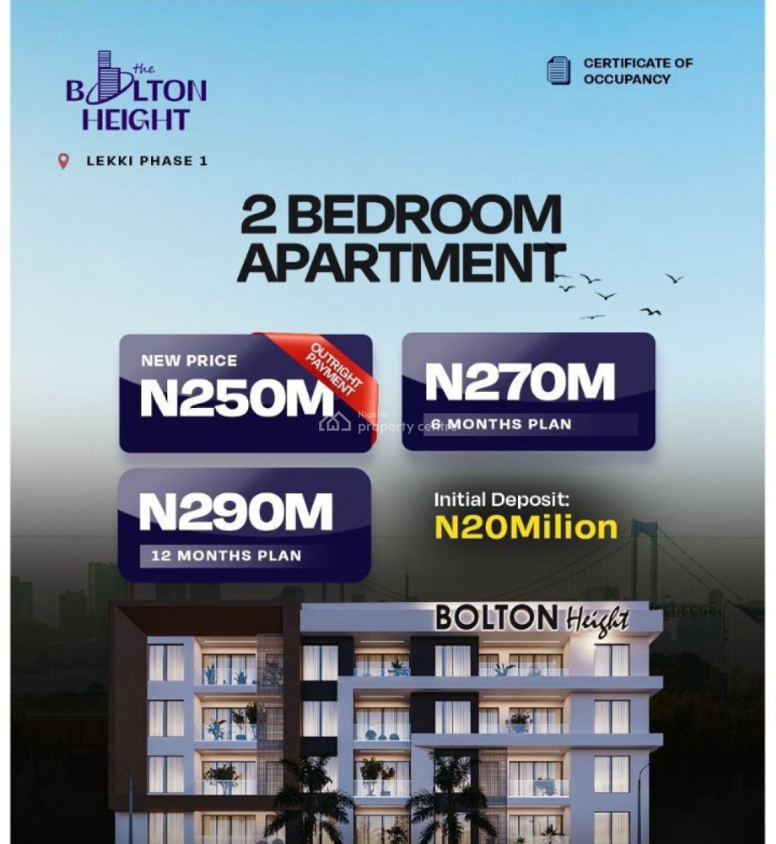 Luxury 2 Bedroom Apartment, Lekki Phase 1, Lekki, Lagos, Block of Flats for Sale