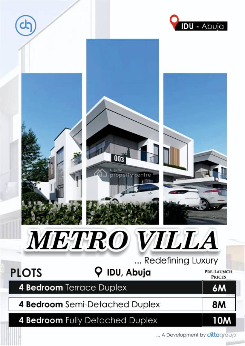 Premium Buy and Build Estate Plot By The Road, The Metro Villa, Just After The Train Station, By The Tarred Road, Idu Industrial, Abuja, Residential Land for Sale