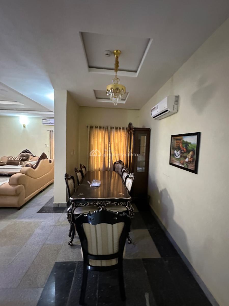 Furnished 5 Bedroom Semi Detached Duplex , Study Room, 2 Parlors, Guzape District, Abuja, Semi-detached Duplex for Rent