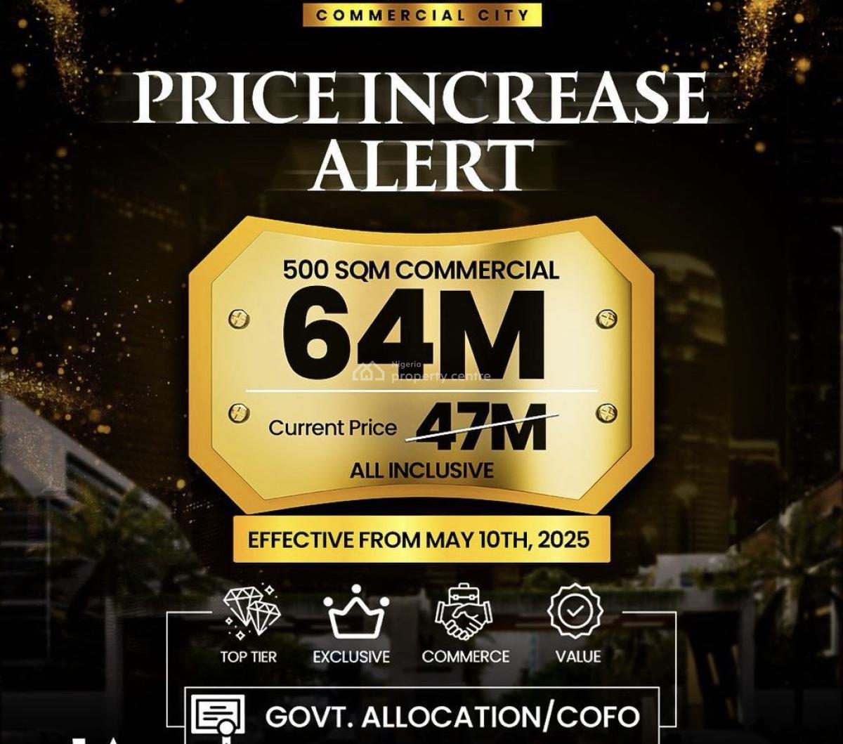 Latest Update on The Lagos/calabar Coastal Road, Museyo/iberekodo,coastal Road,downtown Lagos, Ibeju Lekki, Lagos, Commercial Land for Sale