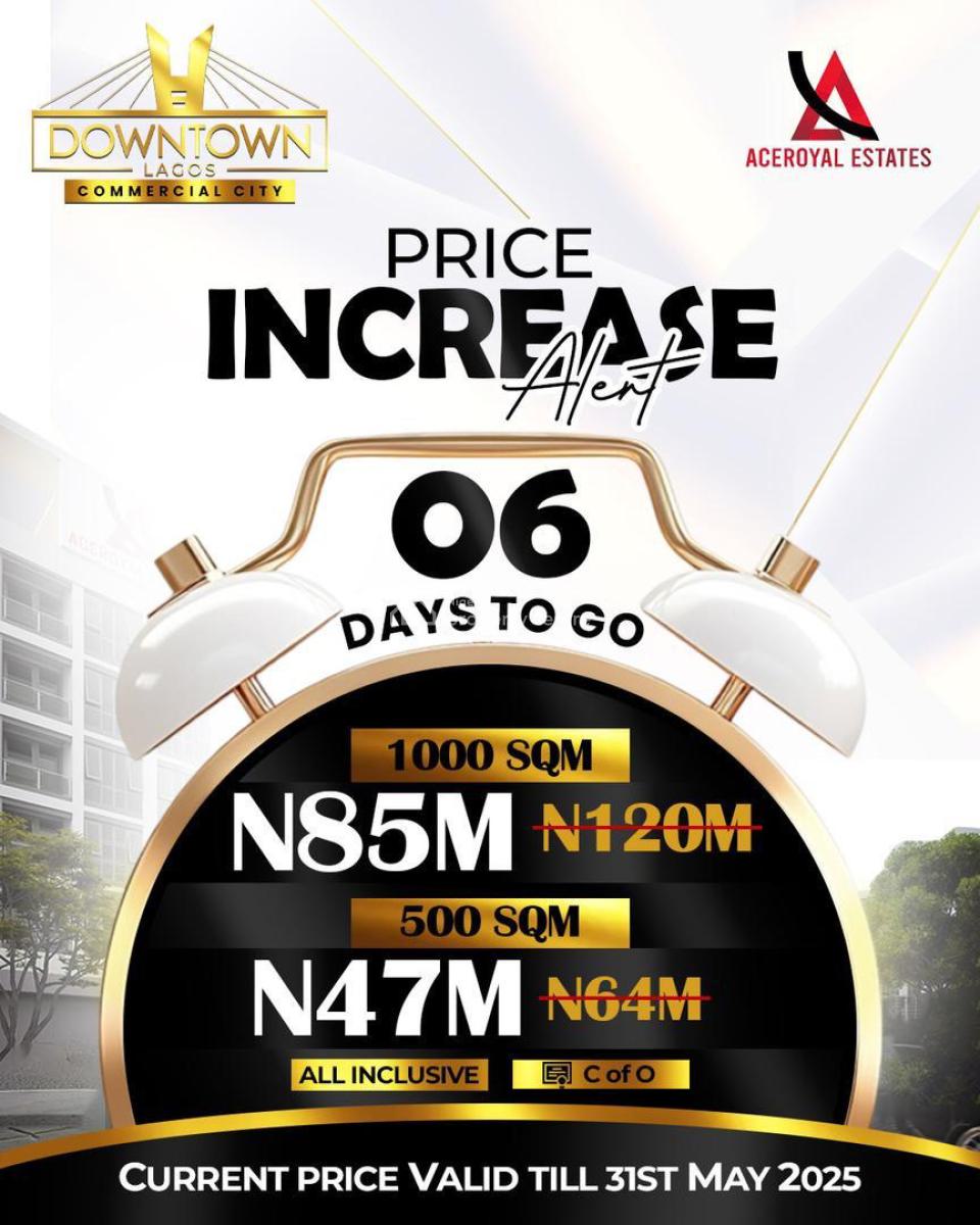 Land, Museyo,coastal Road,downtown, Iberekodo, Ibeju Lekki, Lagos, Commercial Land for Sale