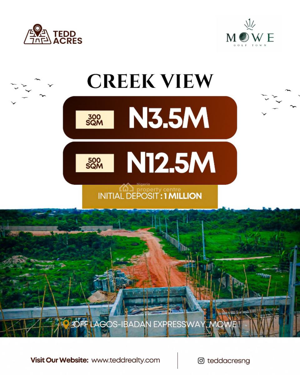 Mowe Golf Town, Off Lagos Ibadan Expressway, Mowe Town, Ogun, Mixed-use Land for Sale