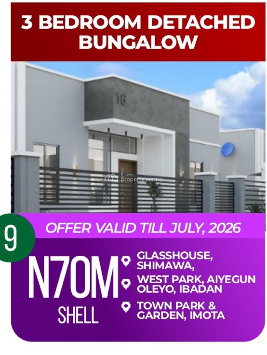3 Bedroom Bungalow in an Estate, Behind Rccg Camp, Treasure Parks and Gardens Phase 3, Capetown, Simawa, Ogun, Detached Bungalow for Sale