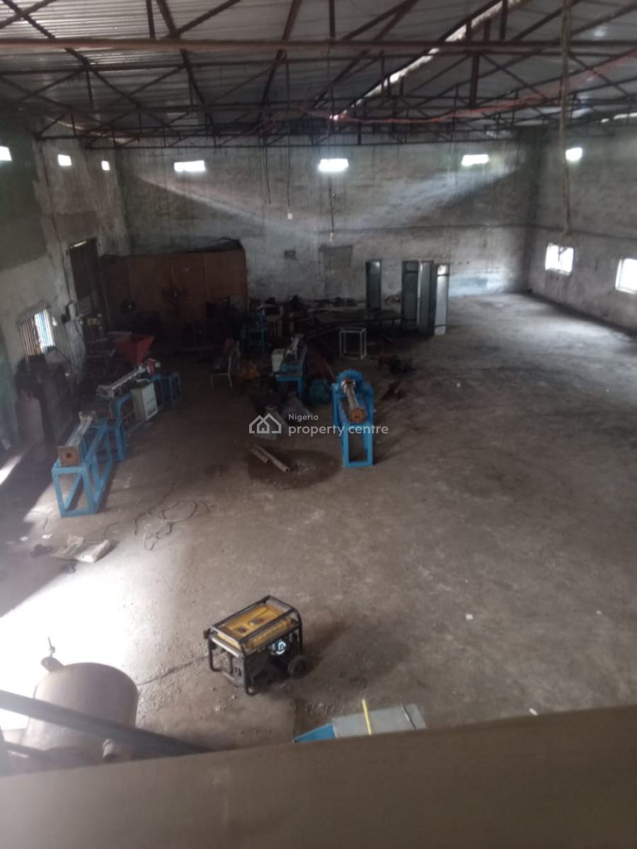 Commercial Warehouse with Offices in a Good Place, Agege, Agege, Lagos, Warehouse for Sale