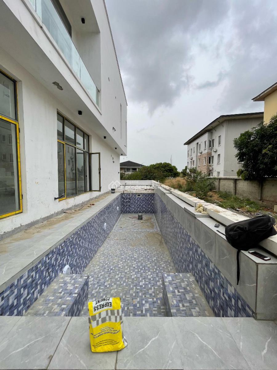 Magnificent Four Bedroom Detached Glass House with Bq, Cinema, Office,, Ajah, Lagos, Detached Duplex for Sale