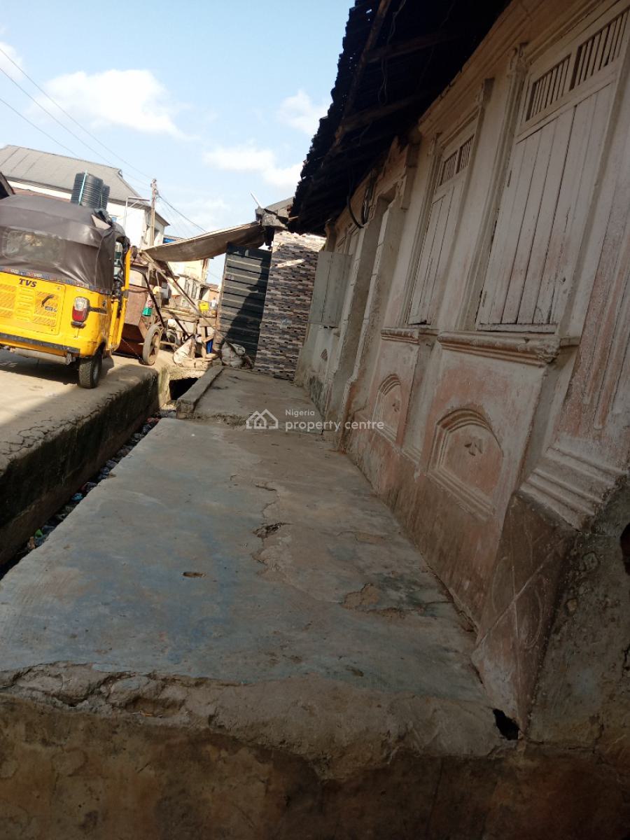 Bungalow on a Piece of Land, Adebari Street, Total, Agege, Lagos, Detached Bungalow for Sale