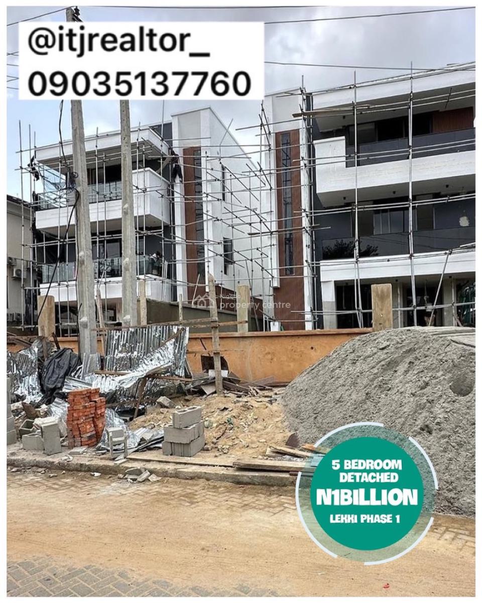 Well Built 5 Bedroom Detached Duplex with Swimming Pool and Gym, Lekki Phase 1, Lekki, Lagos, Detached Duplex for Sale