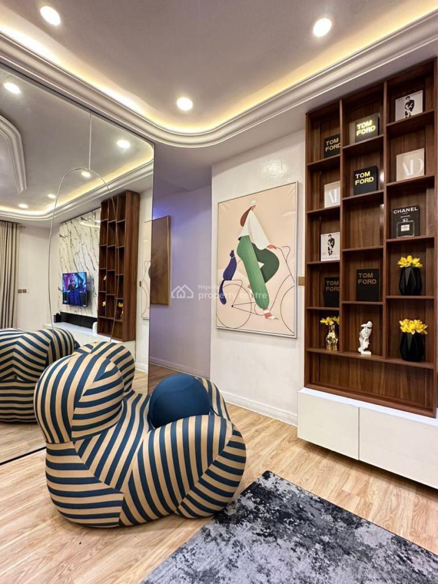Beautifully Furnished One Bedroom Apartment with Bathtub, Idado Chevron, Lekki, Lagos, Flat / Apartment Short Let