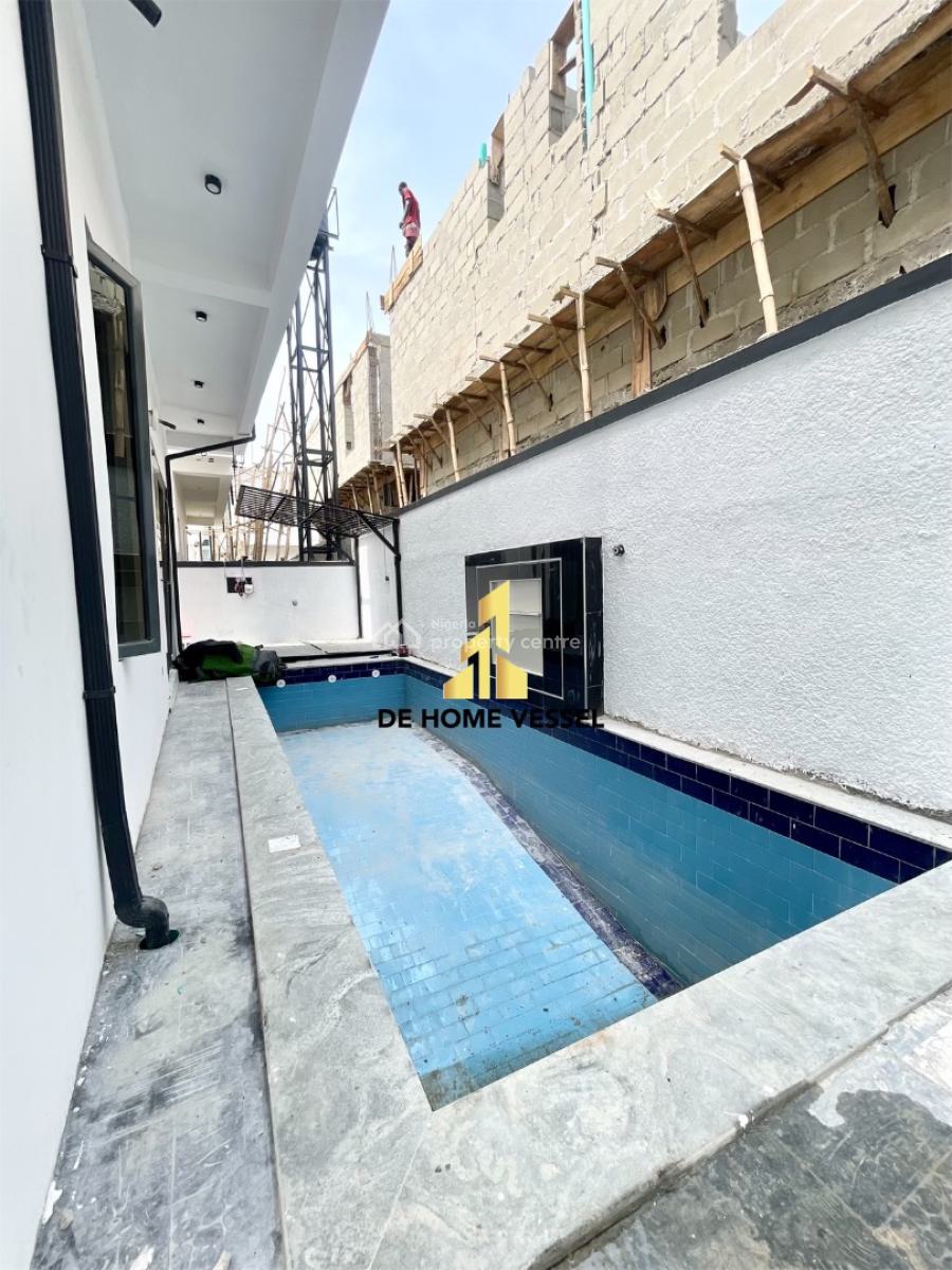 Exquisitely Carved Luxury 5 Bedroom Duplex with Swimming Pool and Bq, Ajah, Lagos, Detached Duplex for Sale