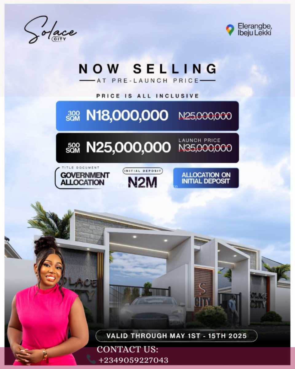 Prime Residential Land in a Fast Developing Area, Close to The Proposed Lekki International Airport, Eleranigbe, Ibeju Lekki, Lagos, Residential Land for Sale