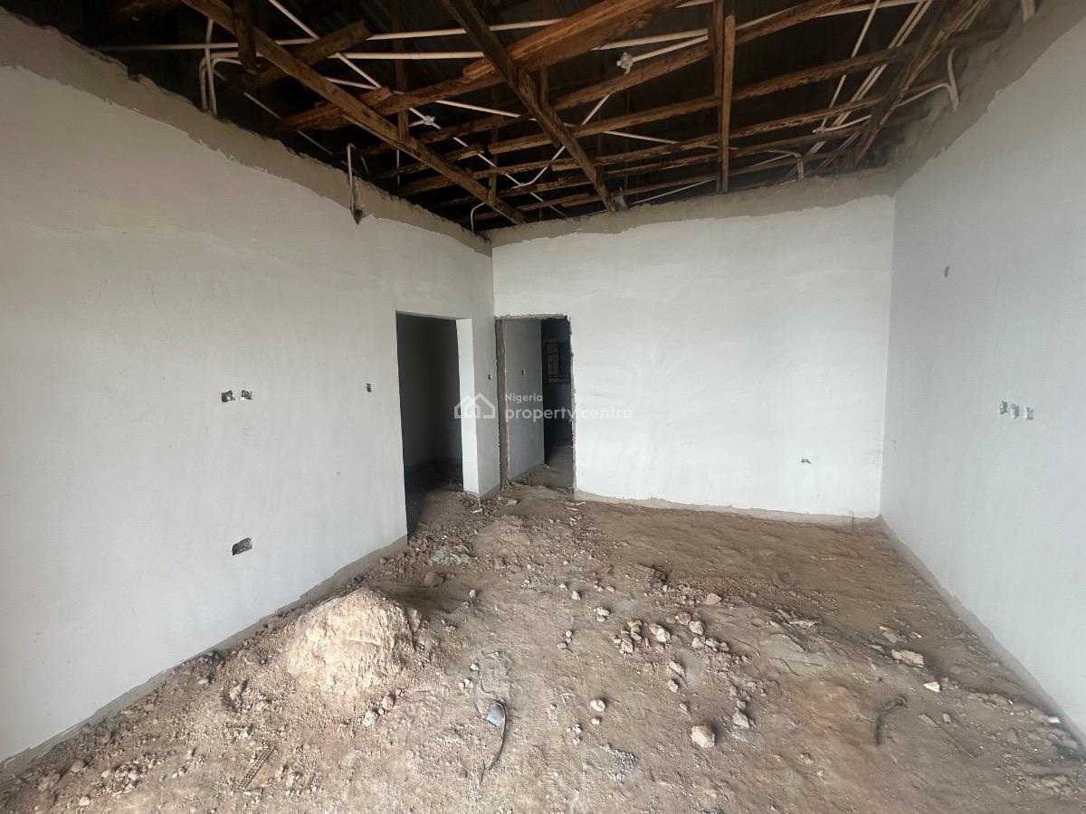 One Floor 3 Bedroom Terrace Carcass with Bq, Mabushi, Abuja, Terraced Duplex for Sale