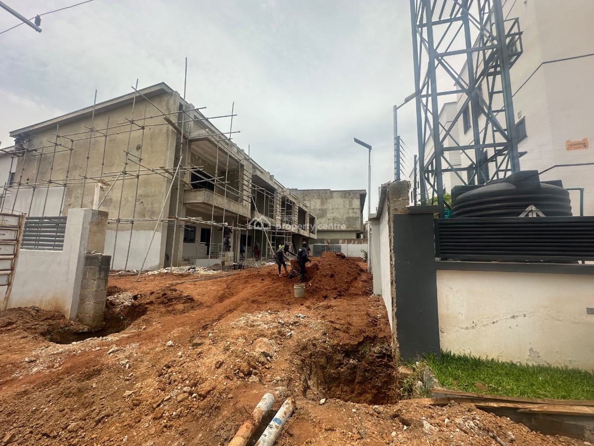 One Floor 3 Bedroom Terrace Carcass with Bq, Mabushi, Abuja, Terraced Duplex for Sale