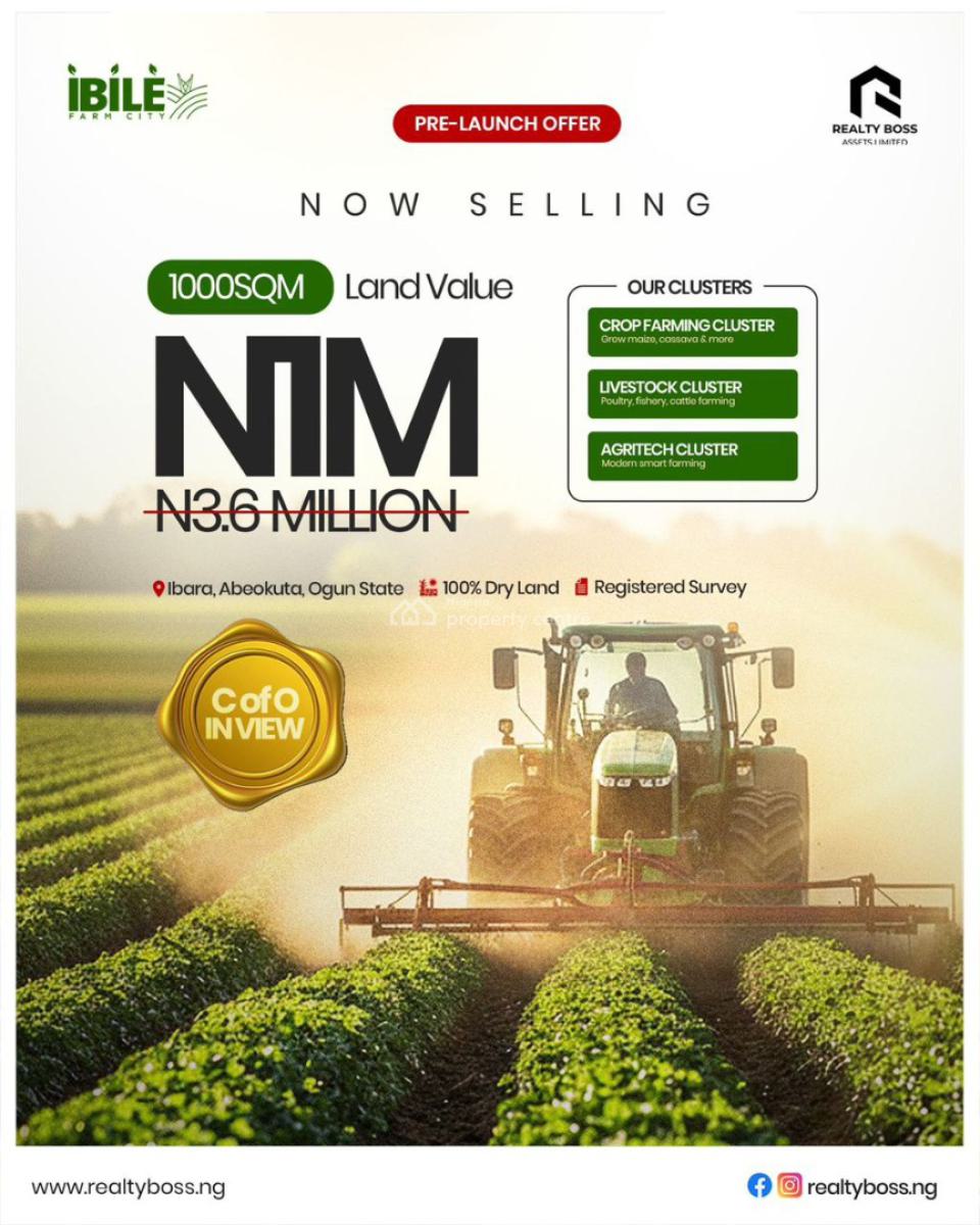 Farm Land Strategically Located, Ibile Farm Estates Ibara, Abeokuta South, Ogun, Mixed-use Land for Sale