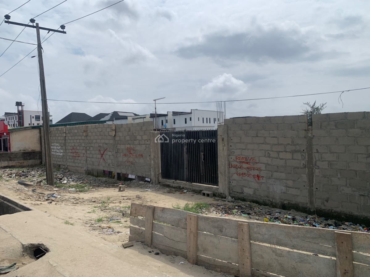 Fenced Land with Good Title Facing The Road, Ado Road, Ajah, Lagos, Land for Sale
