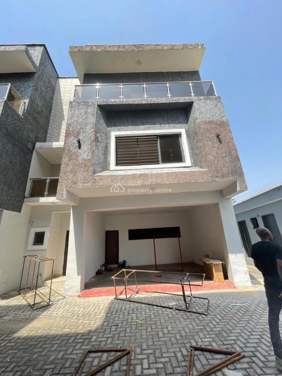 Luxury 4 Bedroom Terrace Duplex with Bq, Study Room, Gym, Chevron Toll Gate, Lekki, Lagos, Terraced Duplex for Sale