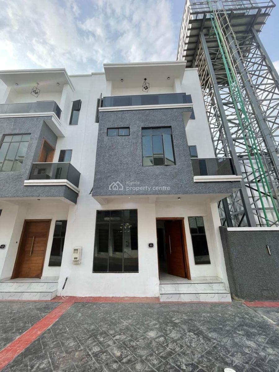 4 Bedroom Terrace Duplex with Bq, Swimming Pool and Gym, Chevron, Lekki, Lagos, Terraced Duplex for Sale