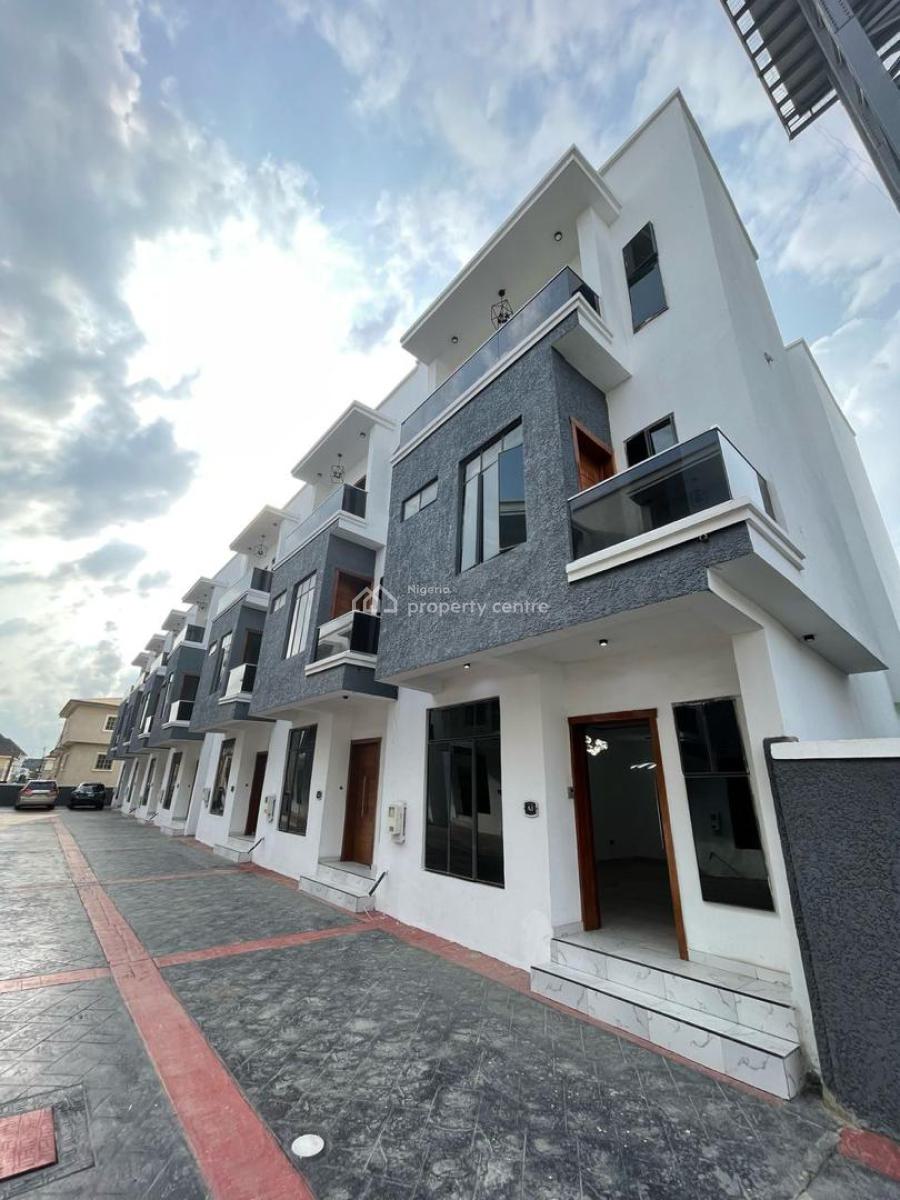 4 Bedroom Terrace Duplex with Bq, Swimming Pool and Gym, Chevron, Lekki, Lagos, Terraced Duplex for Sale