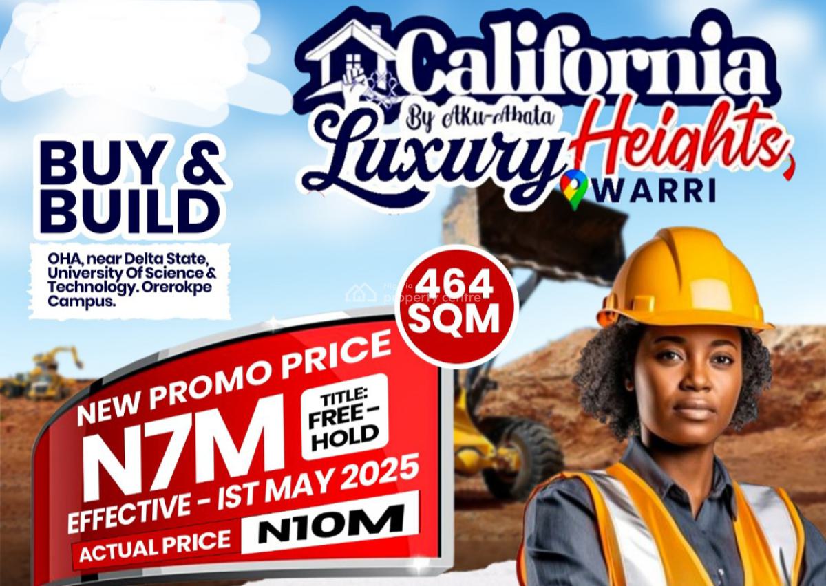 100% Dry Land with Instant Allocation Close to Orerokpe Campus, California Height Near Delta-state University of Science & Technology, Warri, Delta, Mixed-use Land for Sale