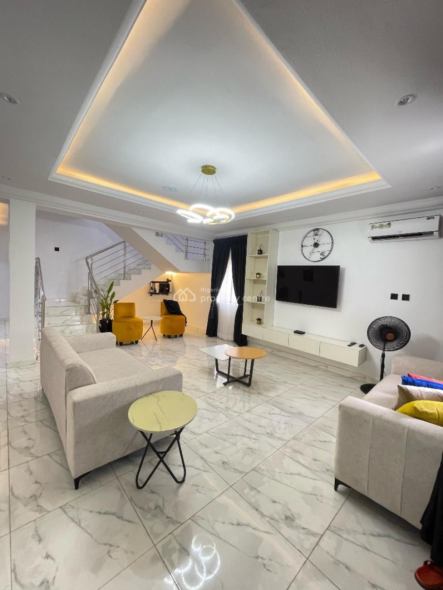 Semi Furnished 3 Bedroom Terraced Duplex, Ikate, Lekki, Lagos, Terraced Duplex for Rent