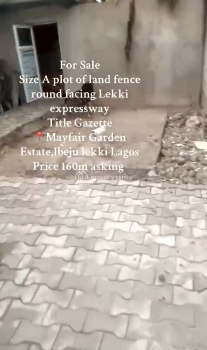 Lovely Fence and Gated Land Directly Facing Lekki Epe Express, Strategic Location, Awoyaya, Ibeju Lekki, Lagos, Land for Sale
