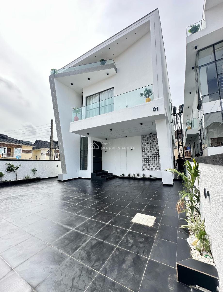 Elegant 5 Bedroom Fully Detached Duplex with Bq and Swimming Pool, Agungi, Lekki, Lagos, Detached Duplex for Sale