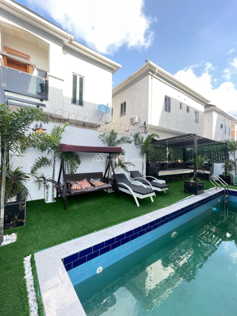 Elegant 5 Bedroom Fully Detached Duplex   with Bq, Cinema, Gym and Swi, Lekki, Lagos, Detached Duplex for Sale